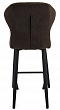 стул Марио ПОЛУБАРНЫЙ нога черная 600 (Т171 шоколад)