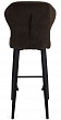 стул Марио БАРНЫЙ нога черная 700 (Т171 шоколад)